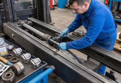 Układ hydrauliczny wózka widłowego – jakie awarie są najczęstsze?